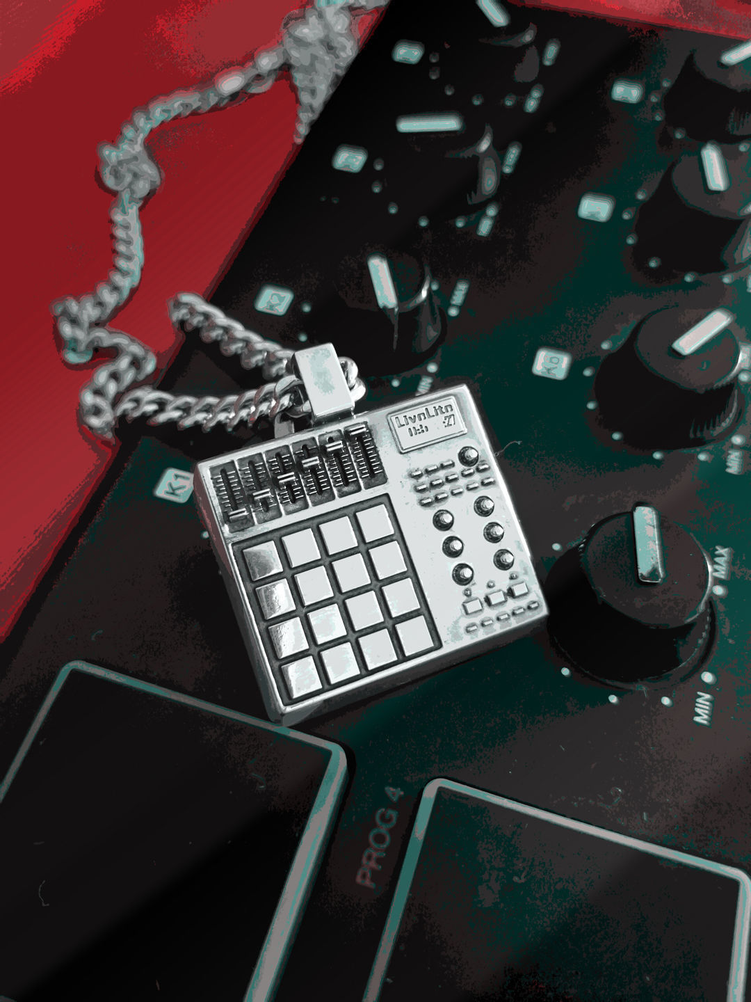 Pendant Akai MPD 3D print model_10