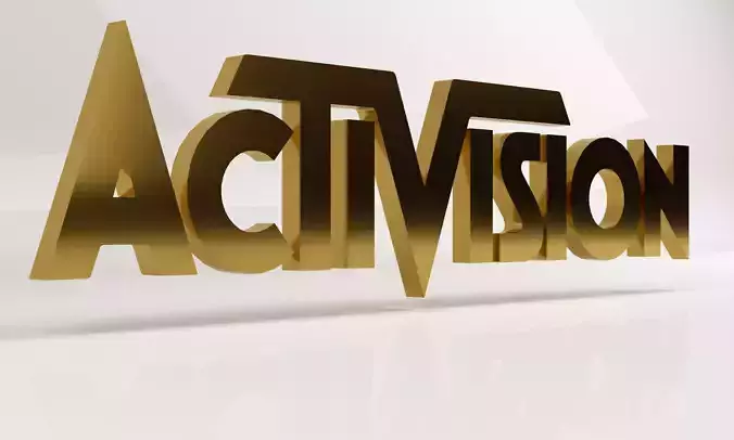 Activision 3d company logo