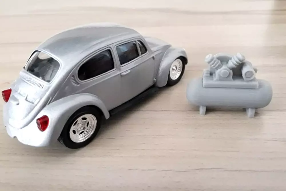 Air Compressor - Garage scale 1-43 Diorama Garage 3D print model 3D print model