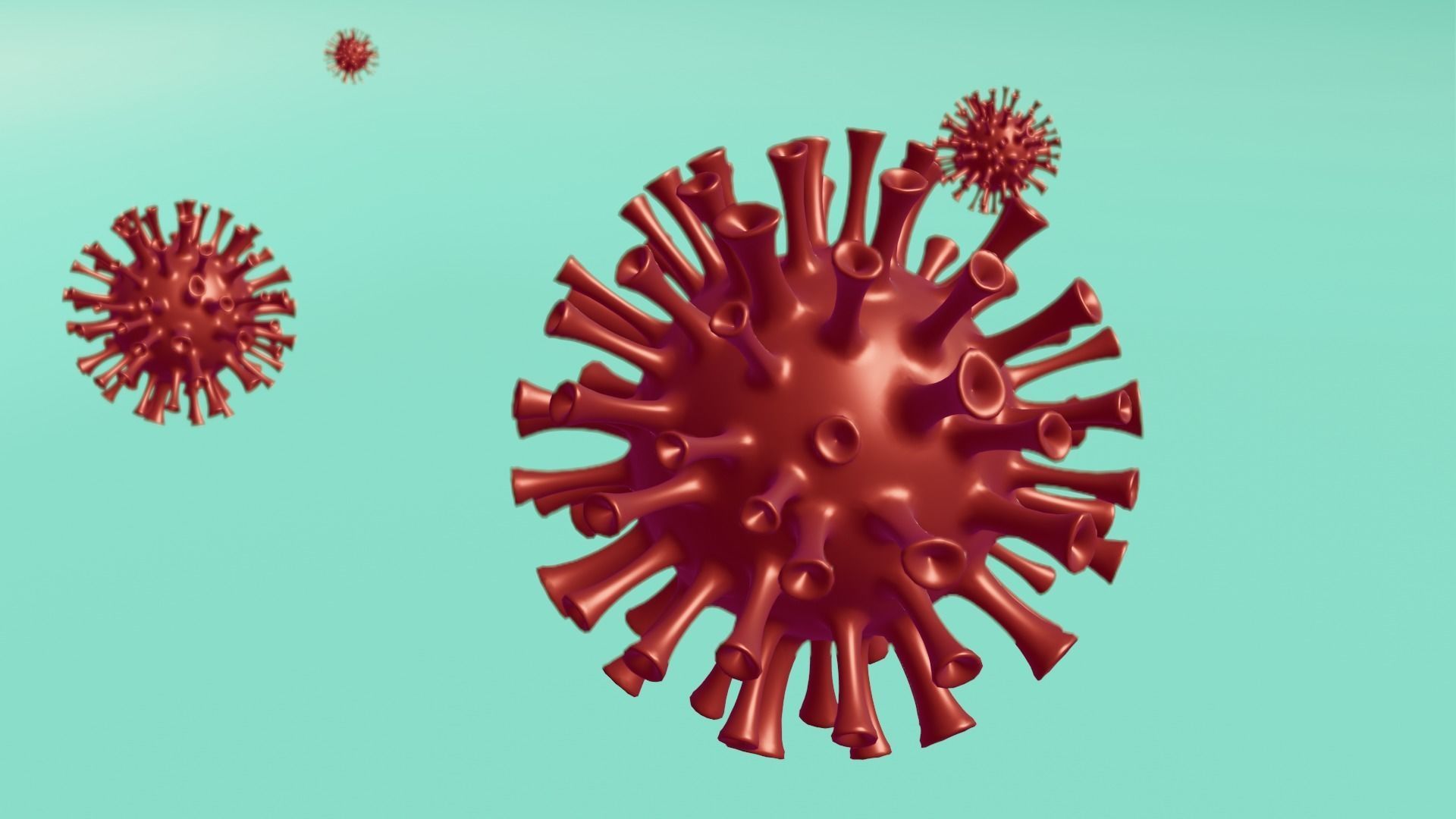 virus corona covid 3D model 3D model_4