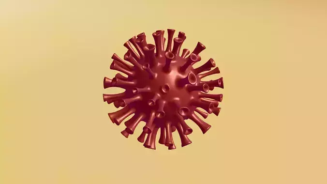 virus corona covid 3D model