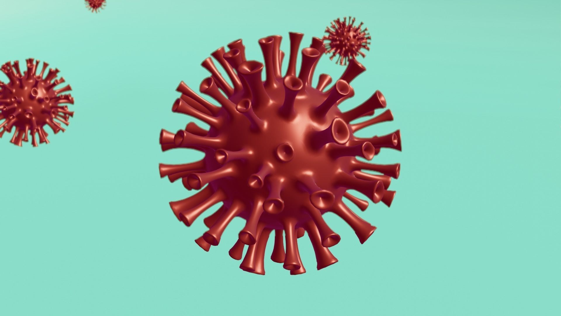 virus corona covid 3D model 3D model_3