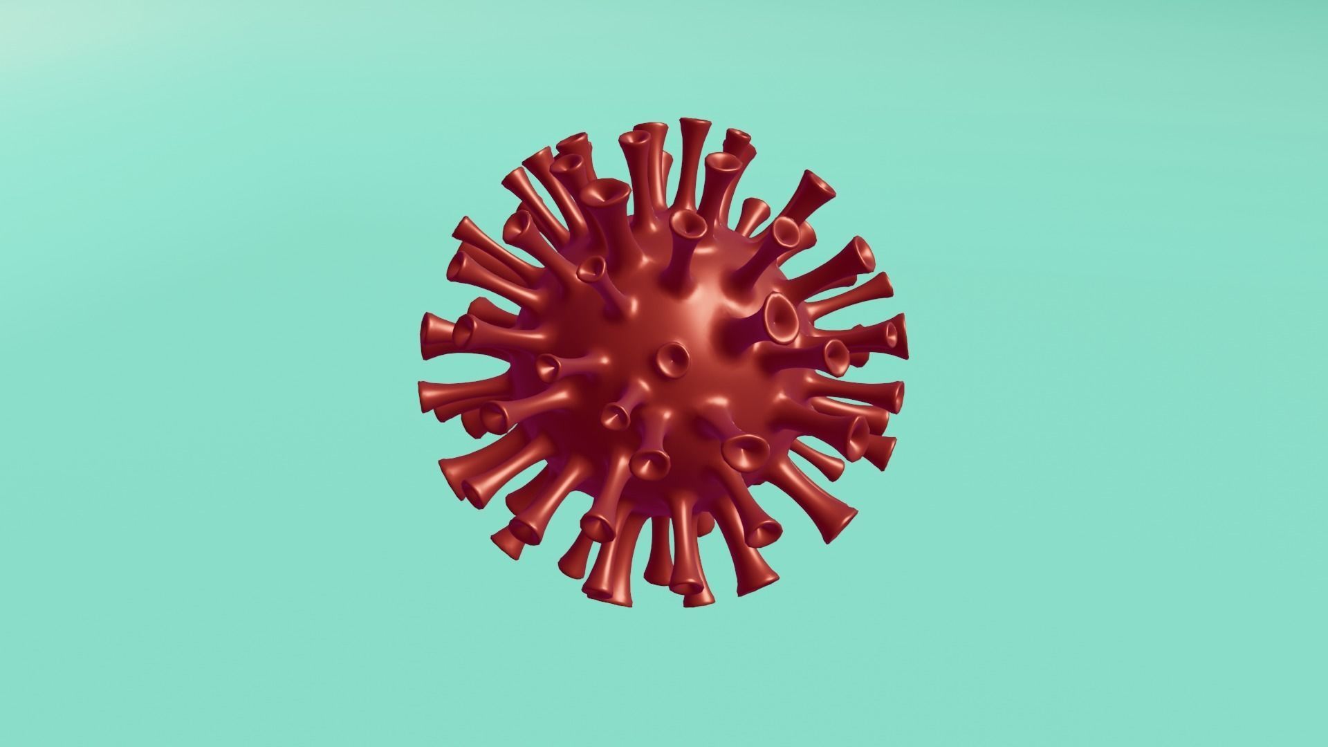 virus corona covid 3D model 3D model_2