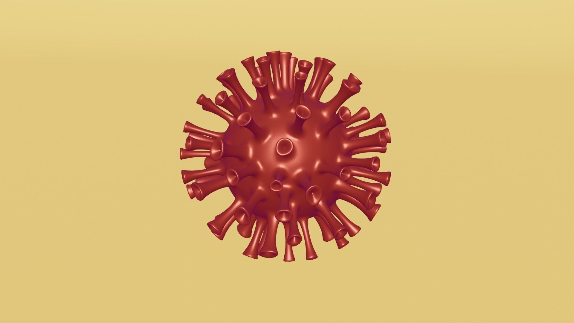 virus corona covid 3D model 3D model_1