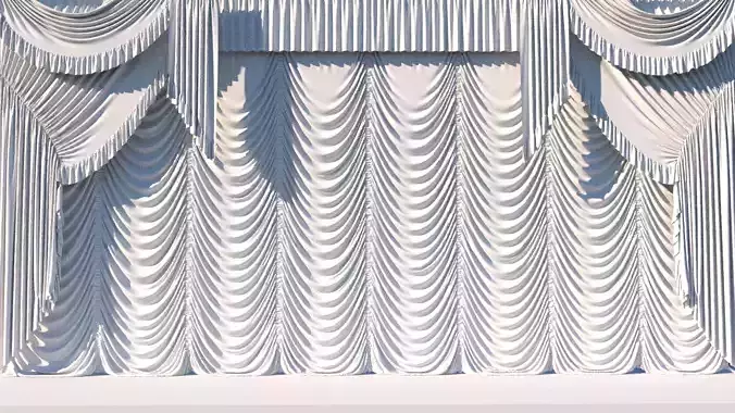 Theater curtain 3D model