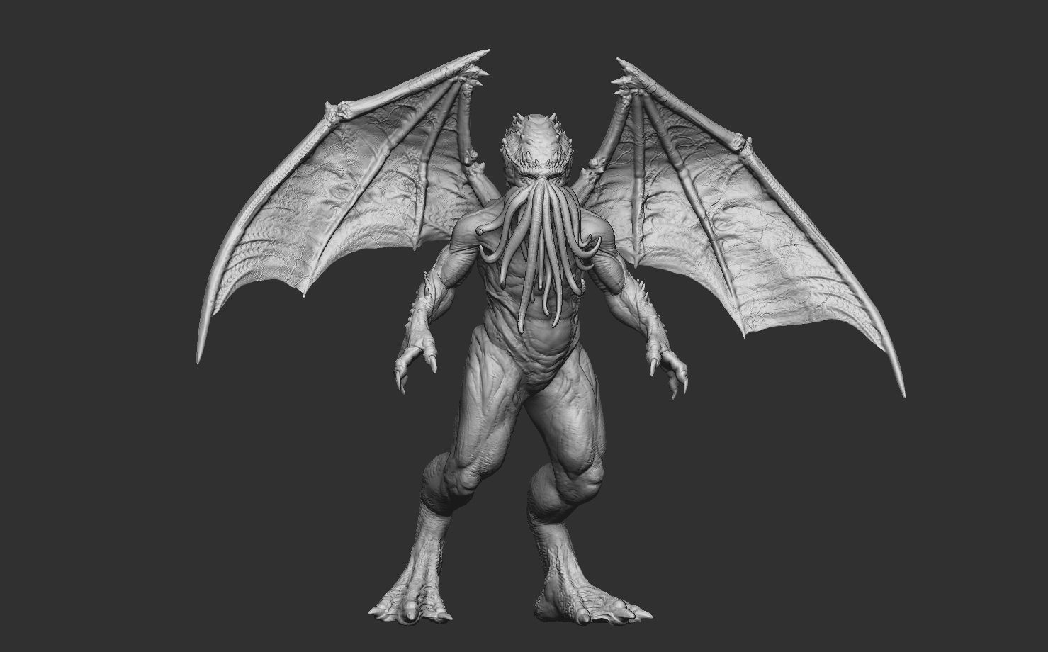 Cthulhu 3d print stl file THE SHORE 3D print model_1