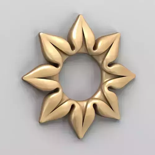 Round rosette 031 Free 3D model