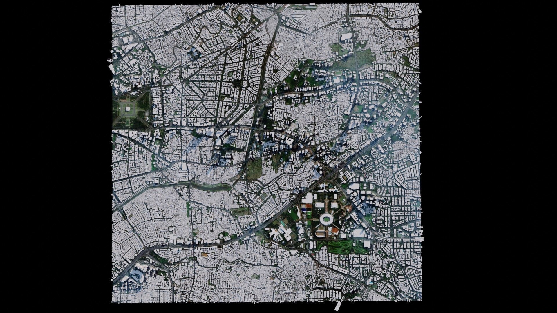 Jakarta - Indonesia 3D model_3