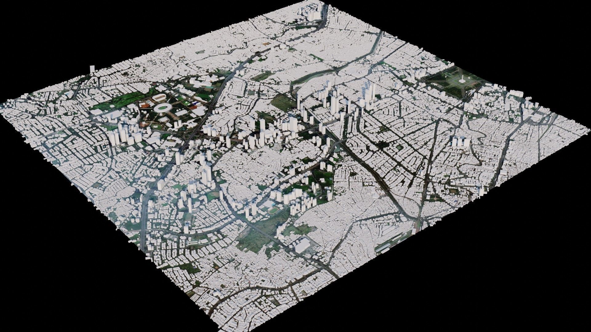 Jakarta - Indonesia 3D model_1