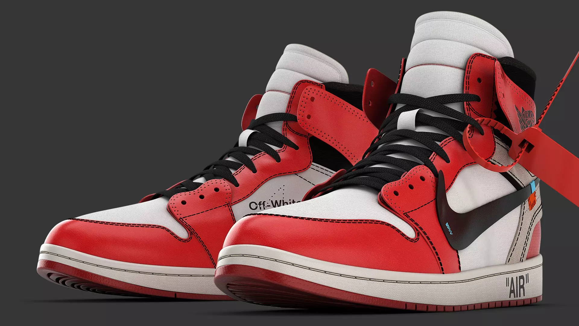 Jordan Off-White NIKE 3D model