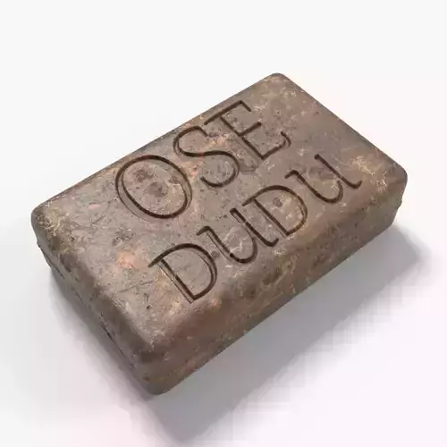 African Soap with 2 set of PBR Textures Low-poly 3D model
