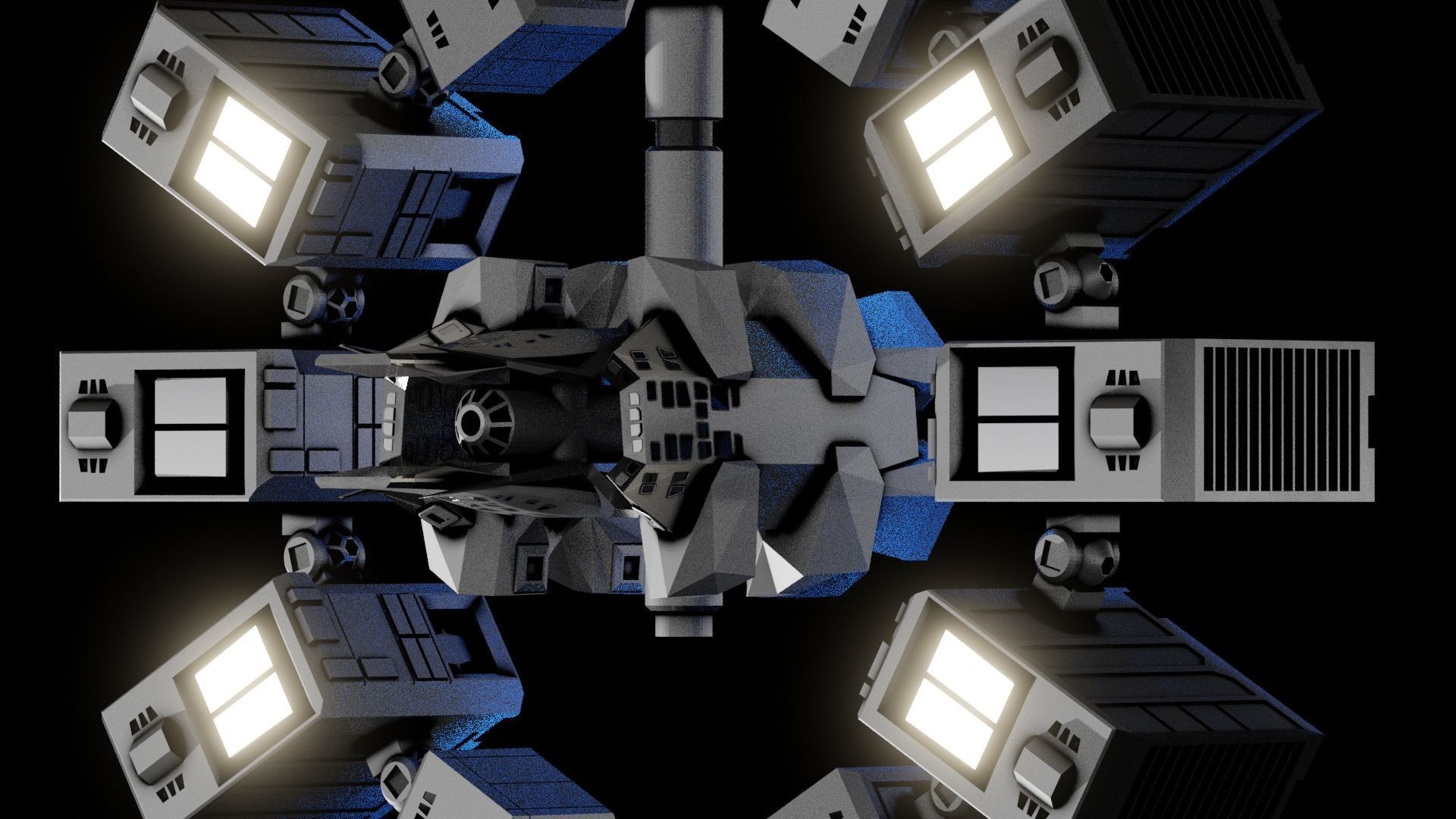 Interstellar Scene Animated  3D model_16