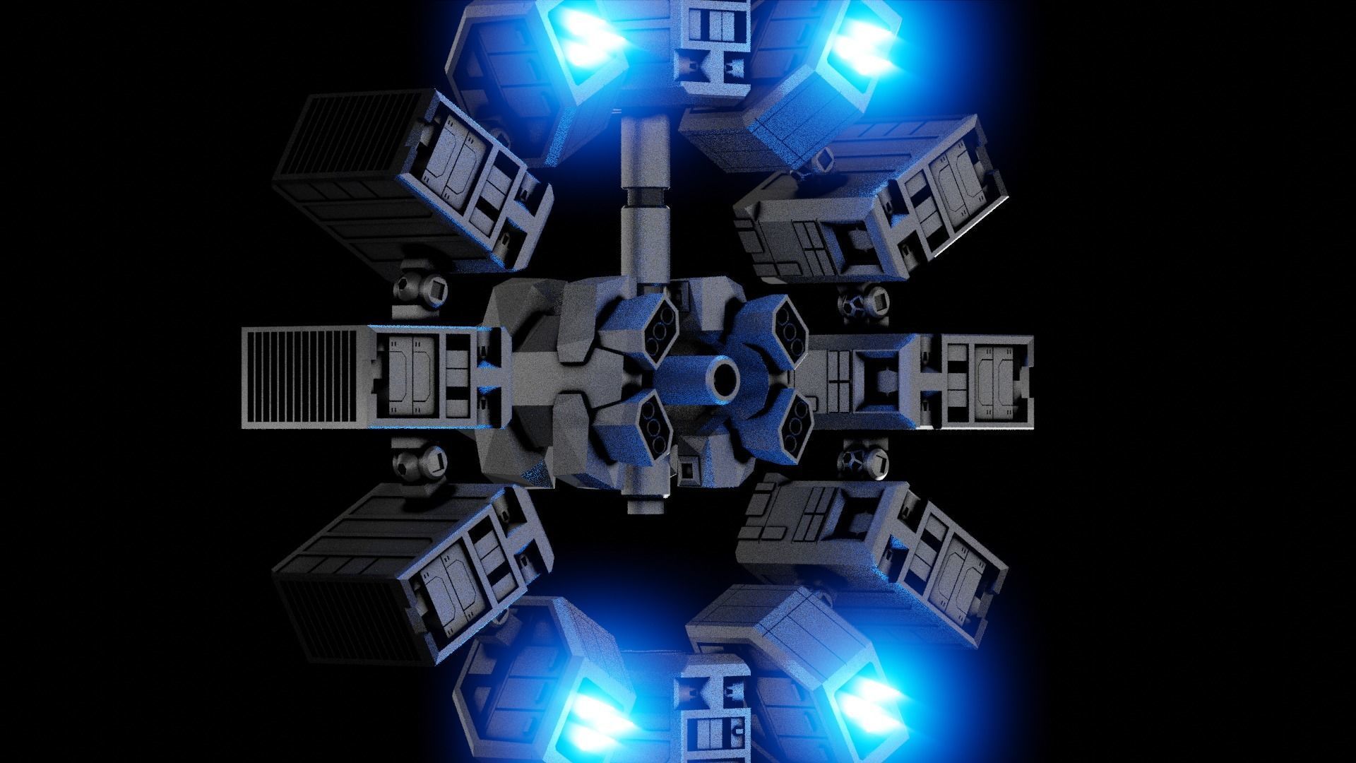 Interstellar Scene Animated  3D model_15