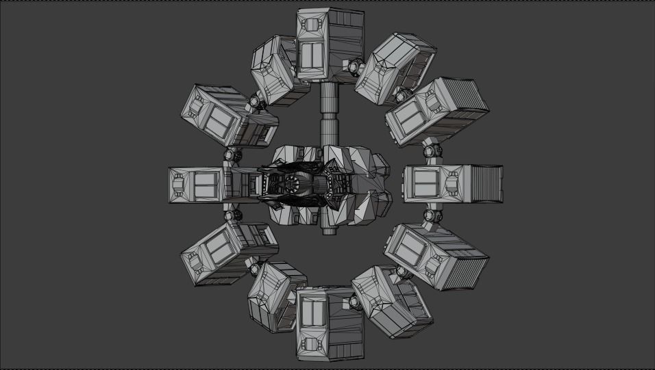 Interstellar Scene Animated  3D model_18