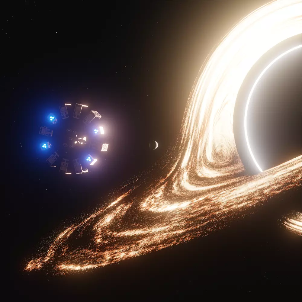 Interstellar Scene Animated  3D model_0