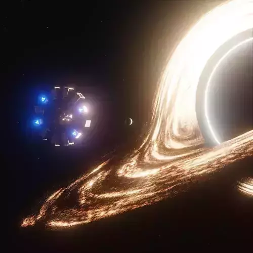 Interstellar Scene Animated  3D model