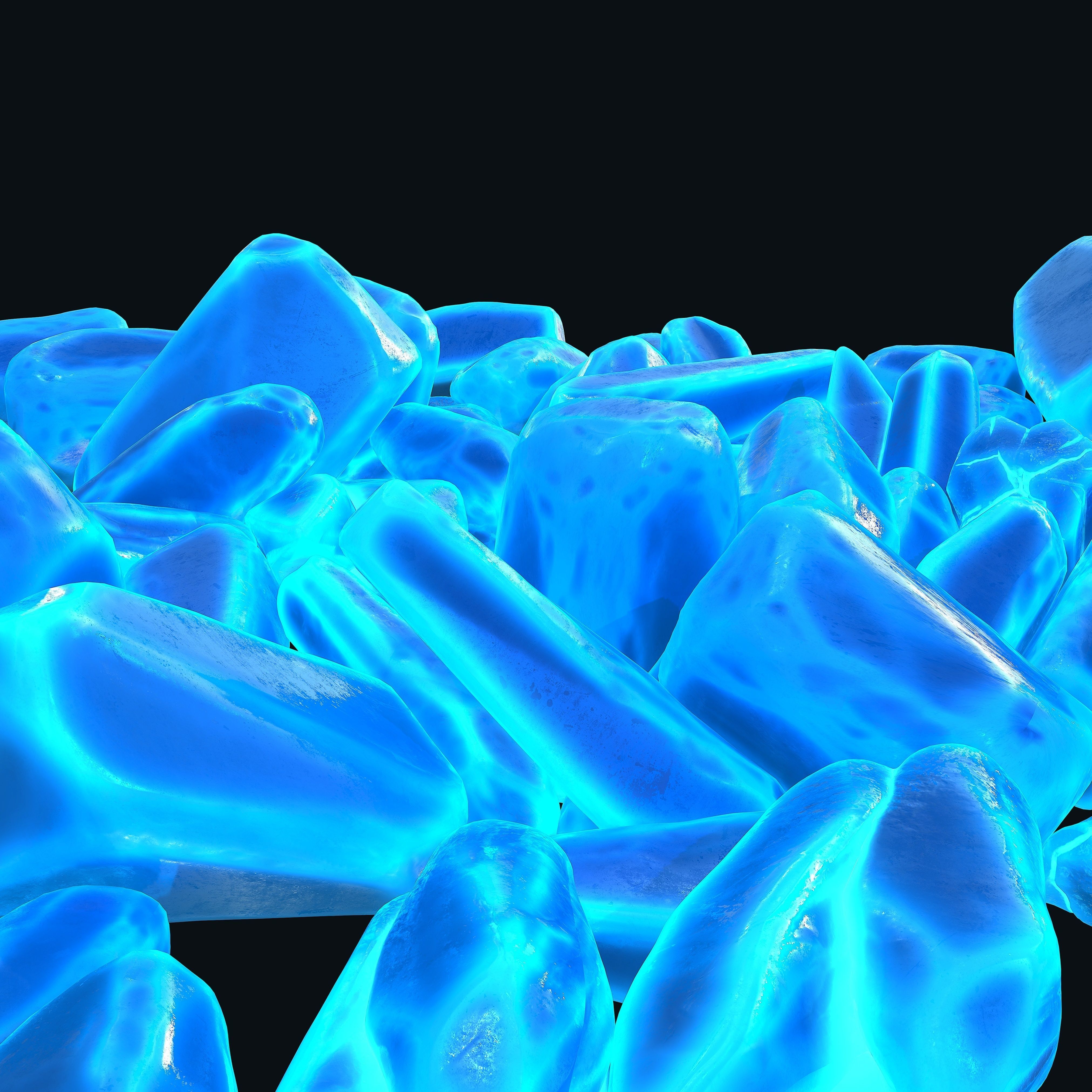 Crystal Model Set pile of crystals Free 3D model_4