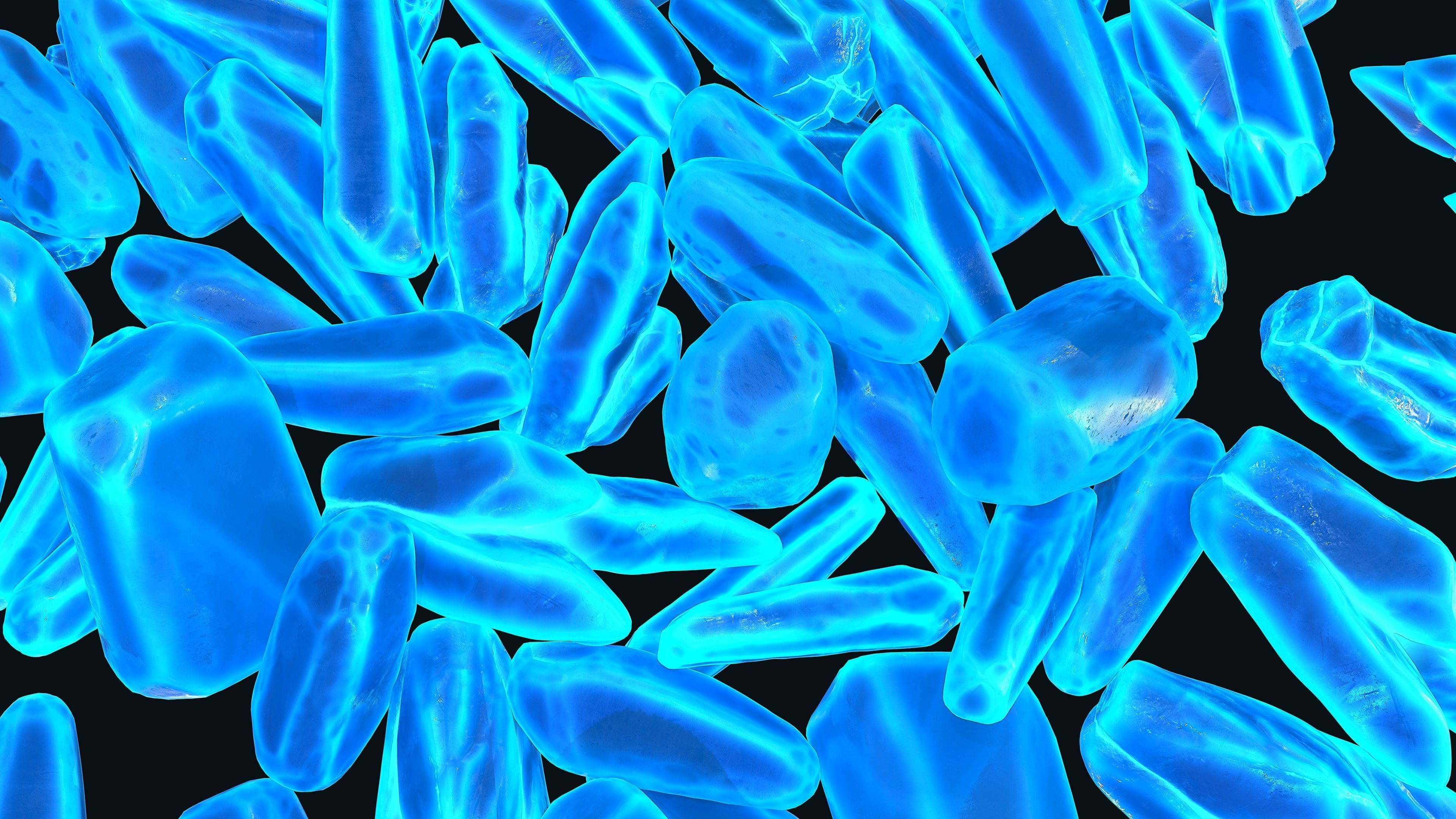 Crystal Model Set pile of crystals Free 3D model_9