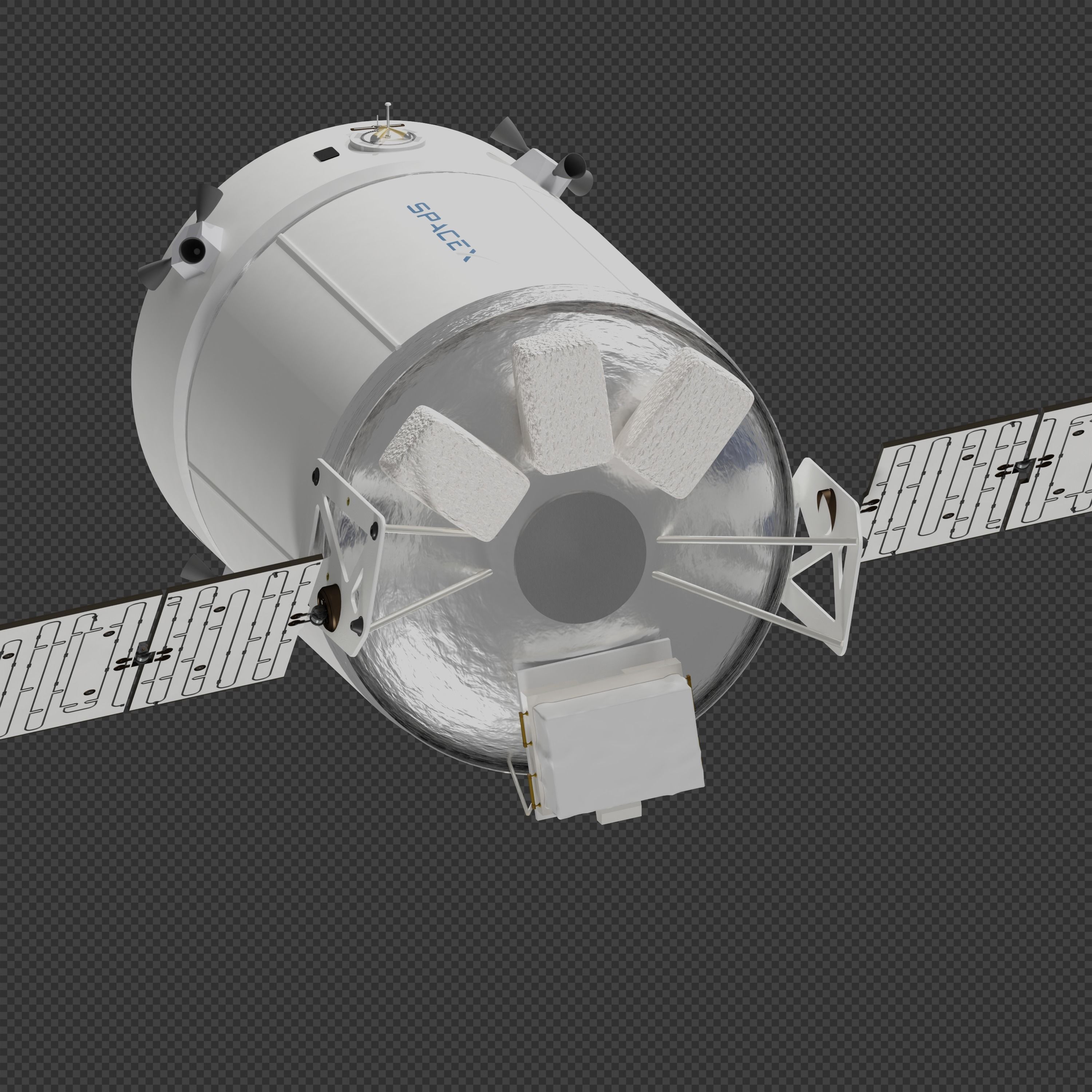 SpaceX Dragon-XL 3D model_7