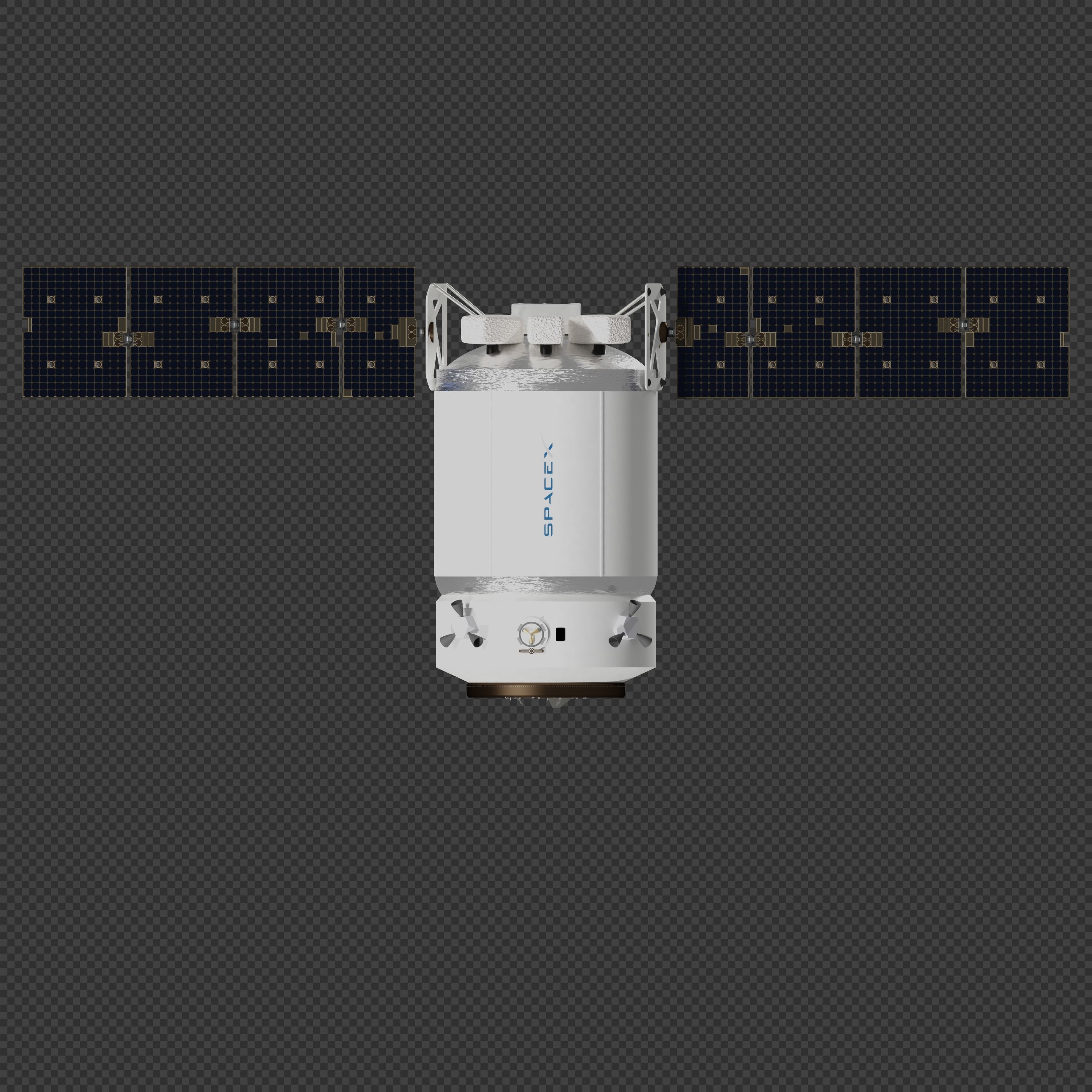 SpaceX Dragon-XL 3D model_1