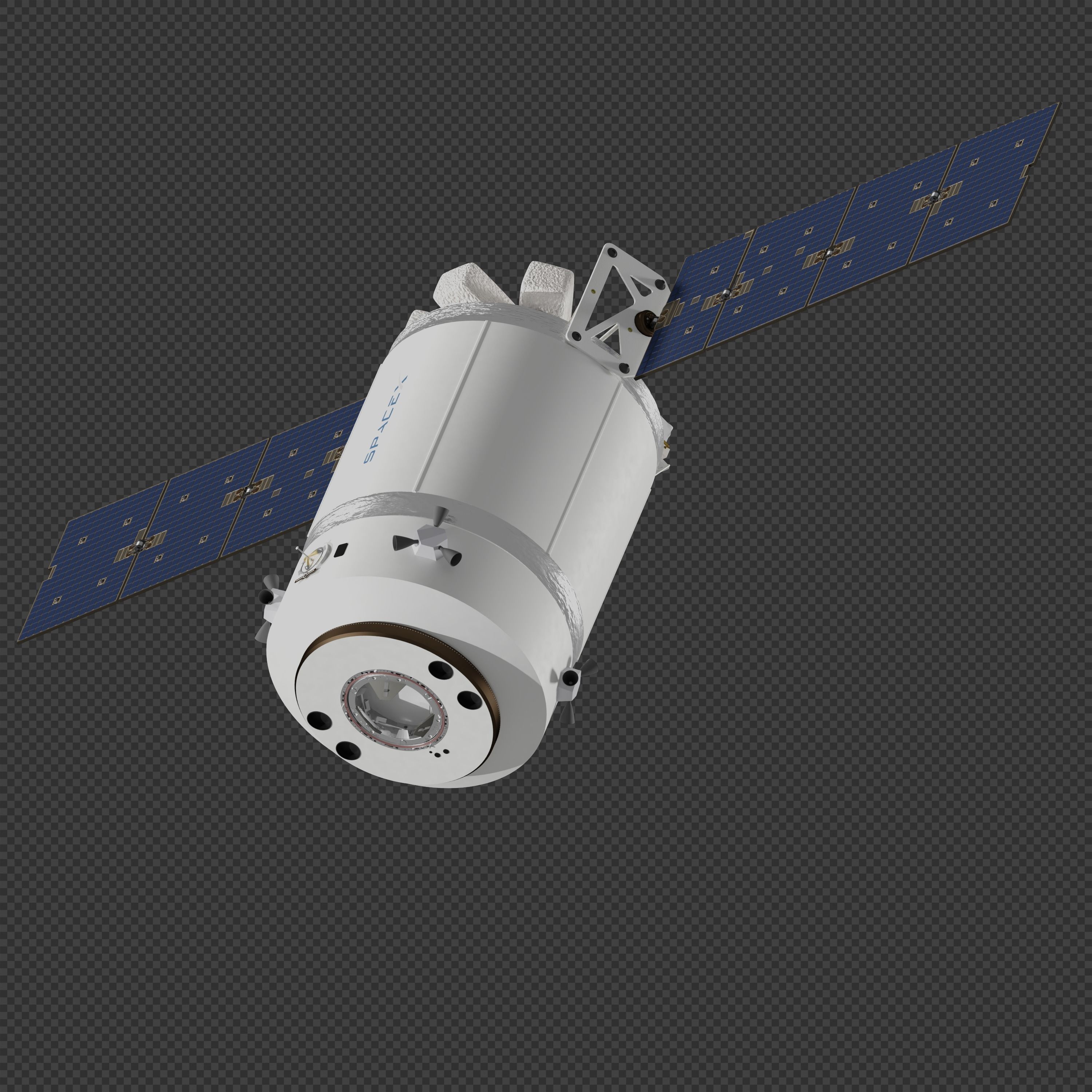 SpaceX Dragon-XL 3D model_2