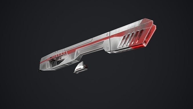 Laser Rifle Free low-poly 3D model