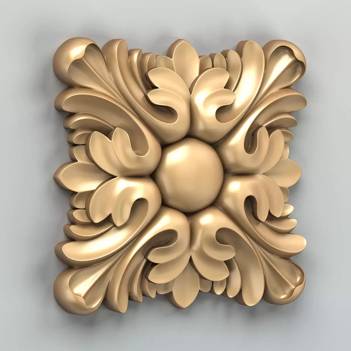 Square rosette 016 3D model
