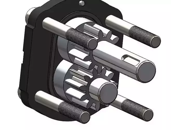 Hydraulic Pump 3d Sketch