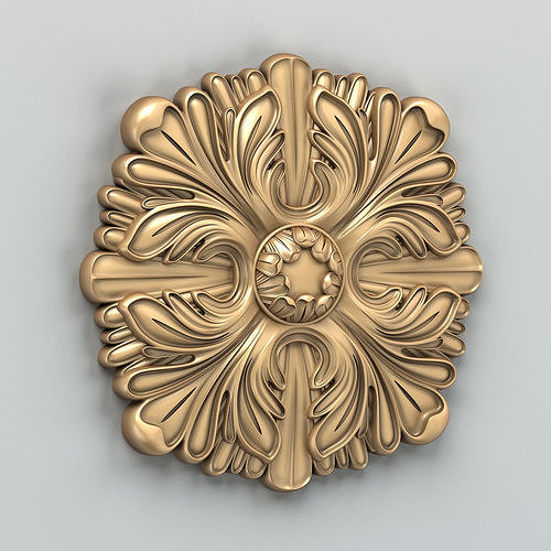 Round rosette 032 3D model