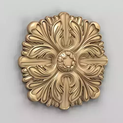 Round rosette 032 3D model
