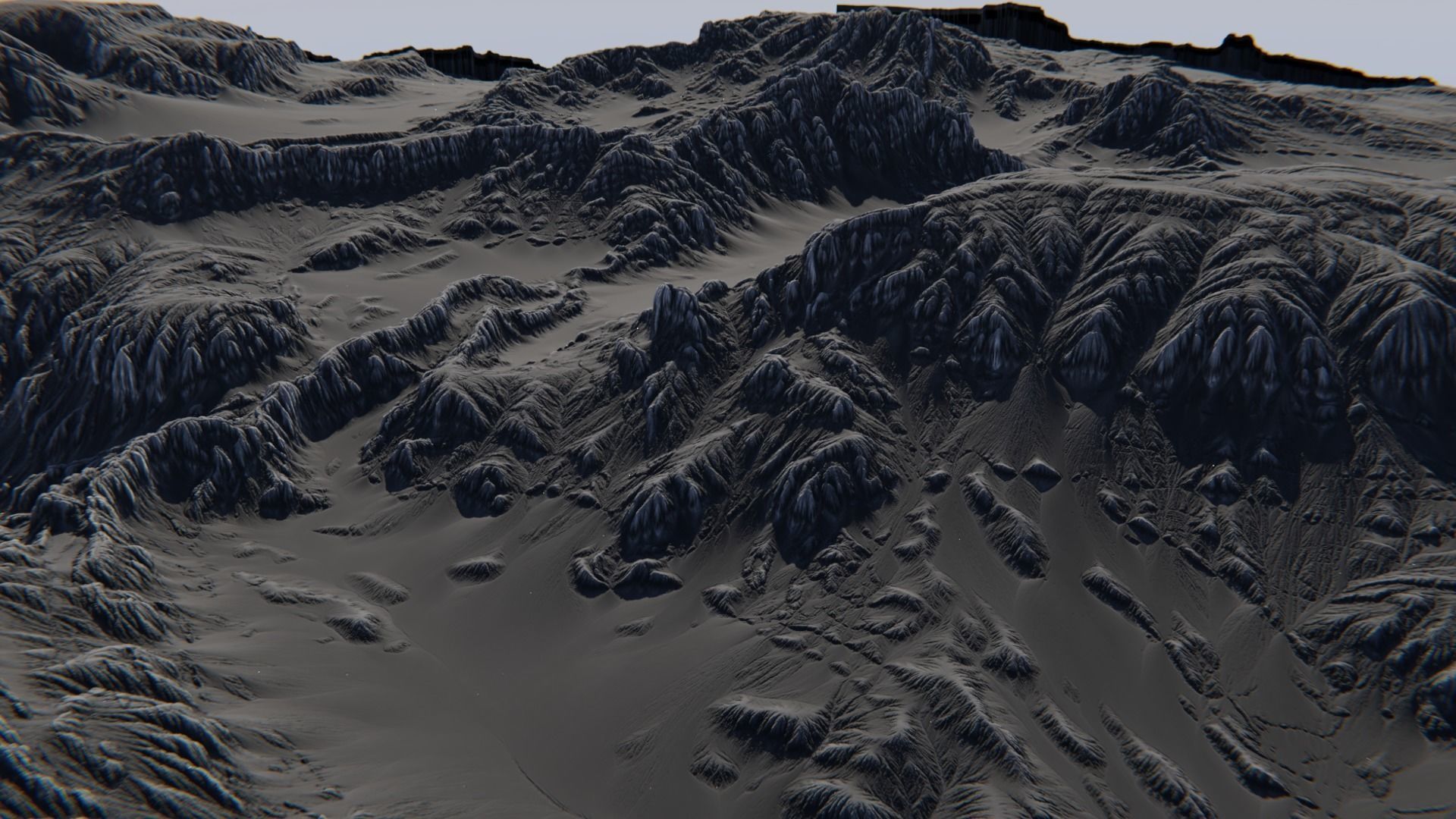 Alien planet terrain - 8k 3D model Free 3D model_2