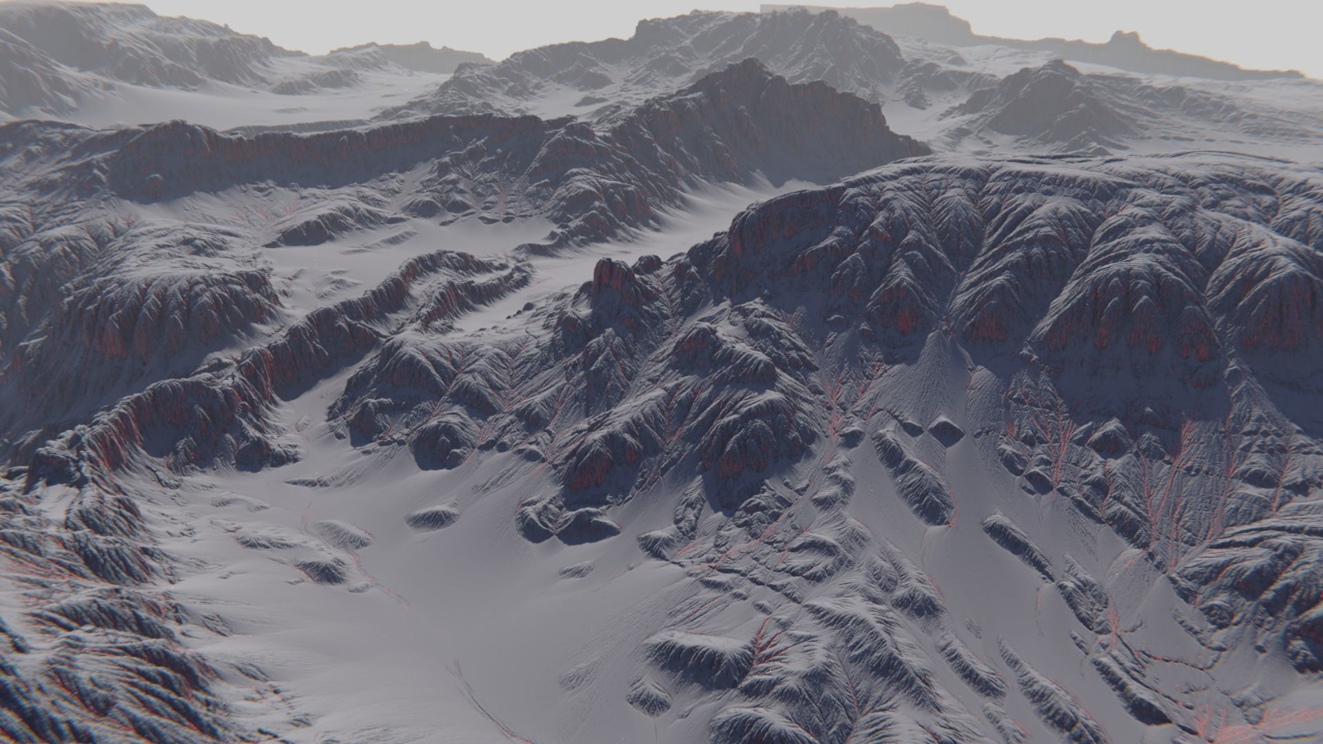 Alien planet terrain - 8k 3D model Free 3D model_3