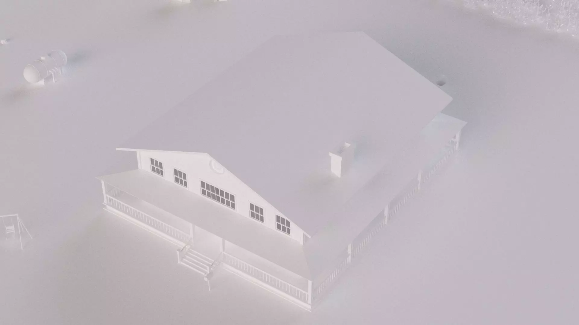 Farm farmhouse 3D model_0