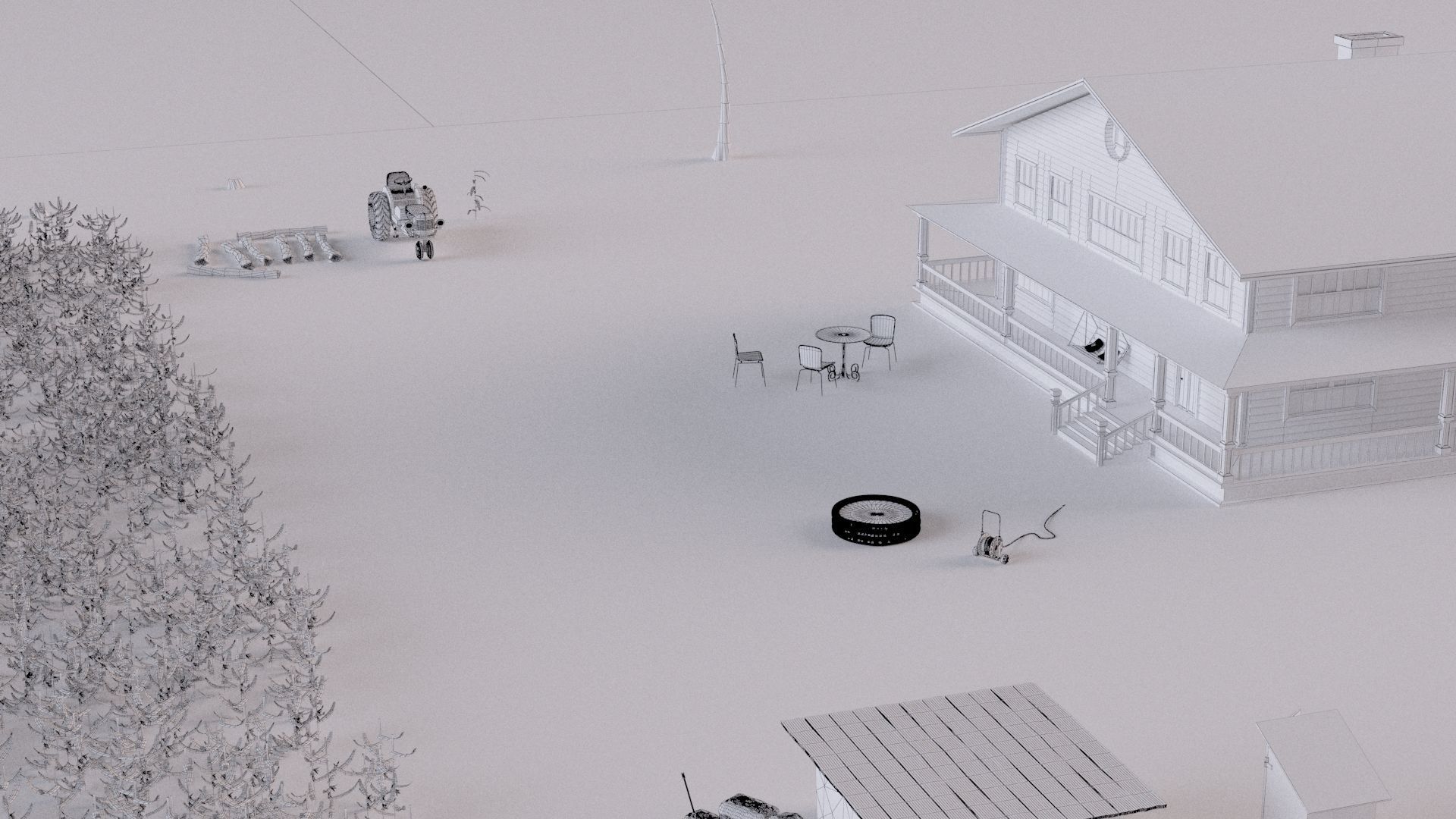 Farm farmhouse 3D model_39
