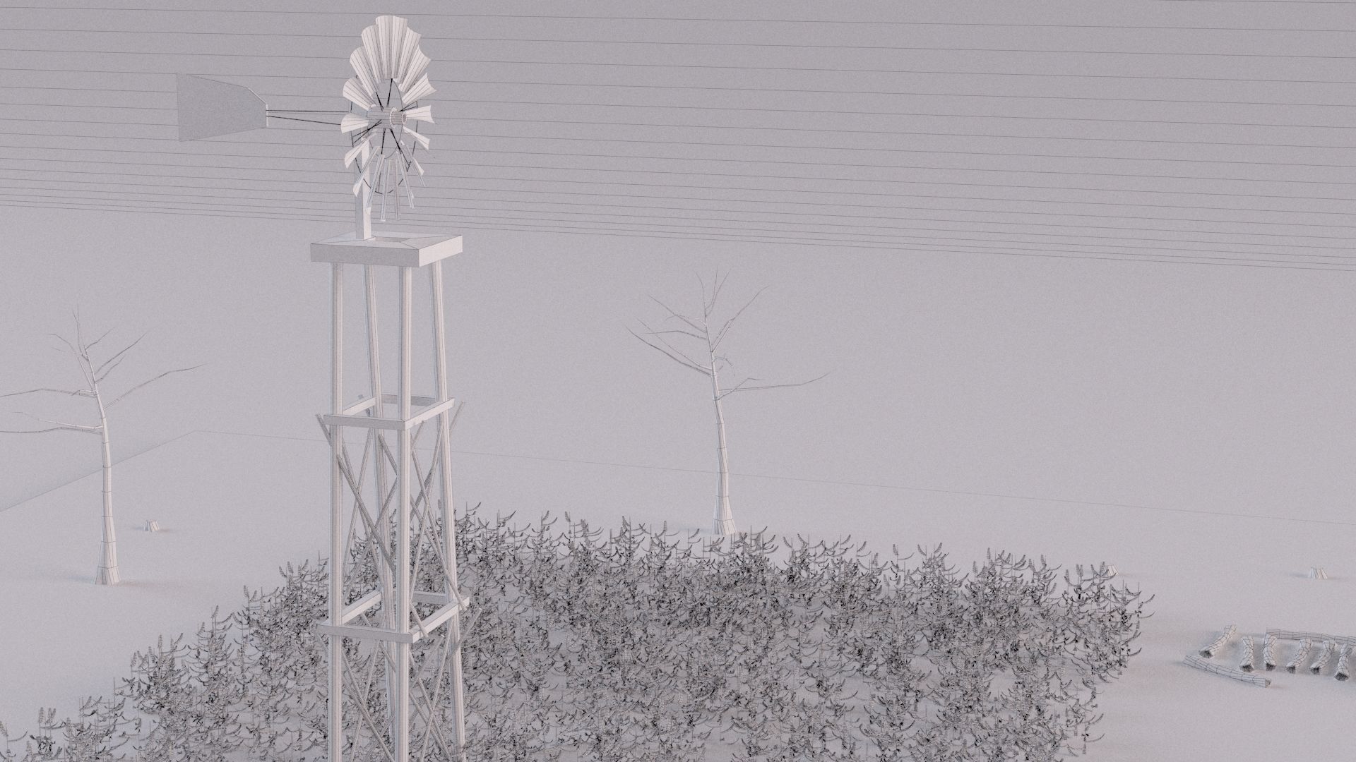 Farm farmhouse 3D model_24