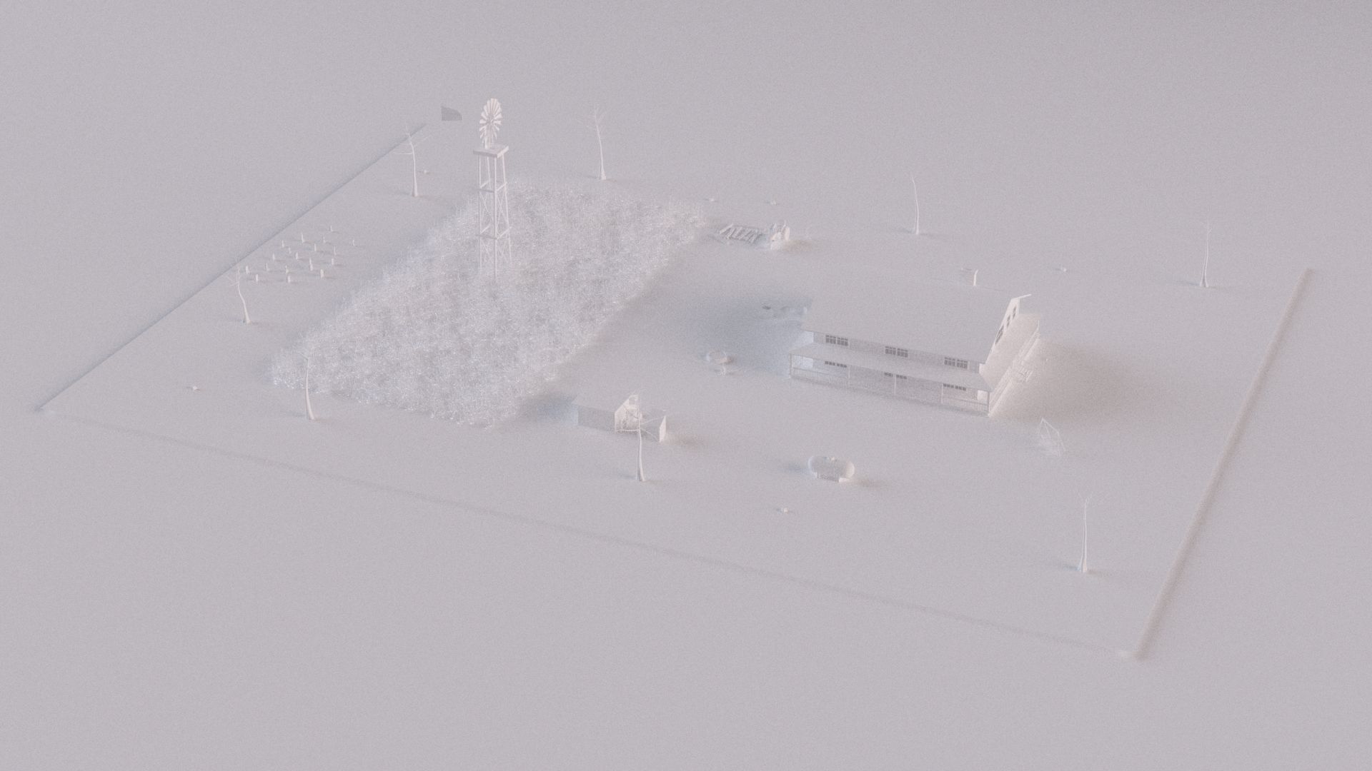 Farm farmhouse 3D model_6