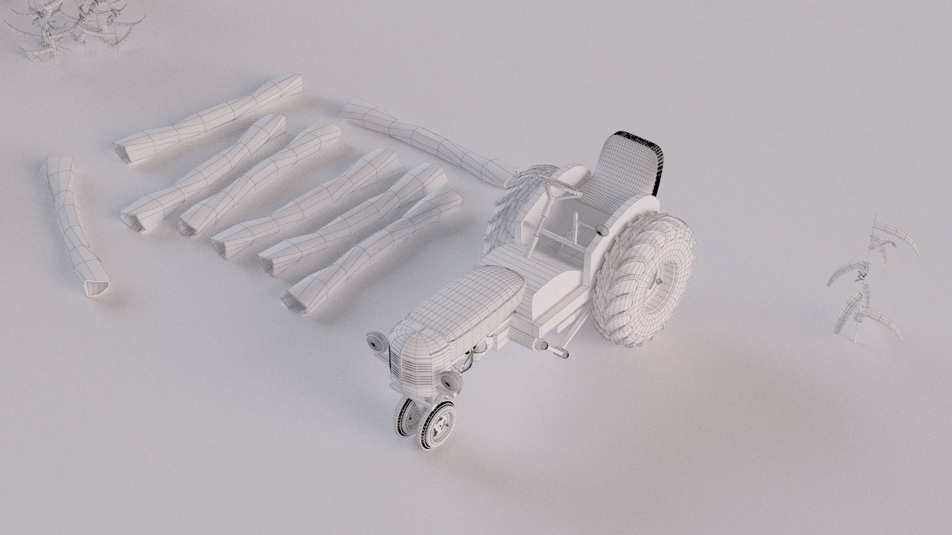 Farm farmhouse 3D model_32
