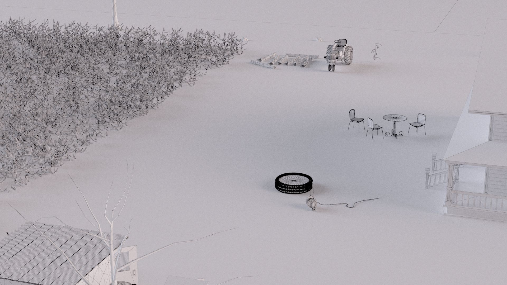 Farm farmhouse 3D model_23