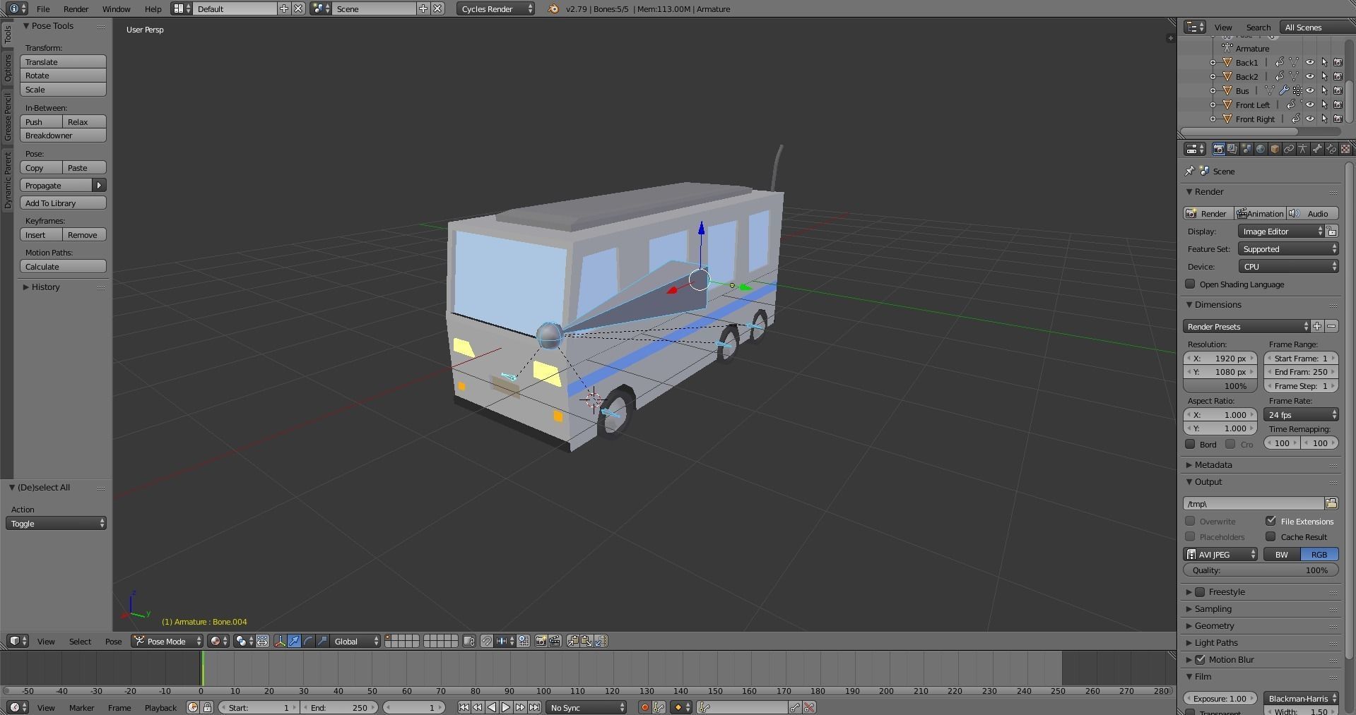 Low-Poly Rigged Vehicles Pack Low-poly 3D model_23
