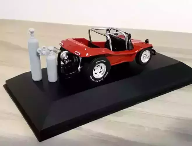 Oxygen Nitro Cylinder - Diorama Miniature Garage 3D print model 