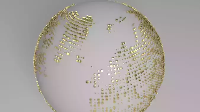 Broadcast News World Map Flat and Globe