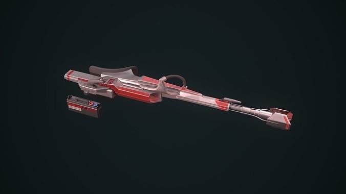 Heavy Laser Low-poly 3D model