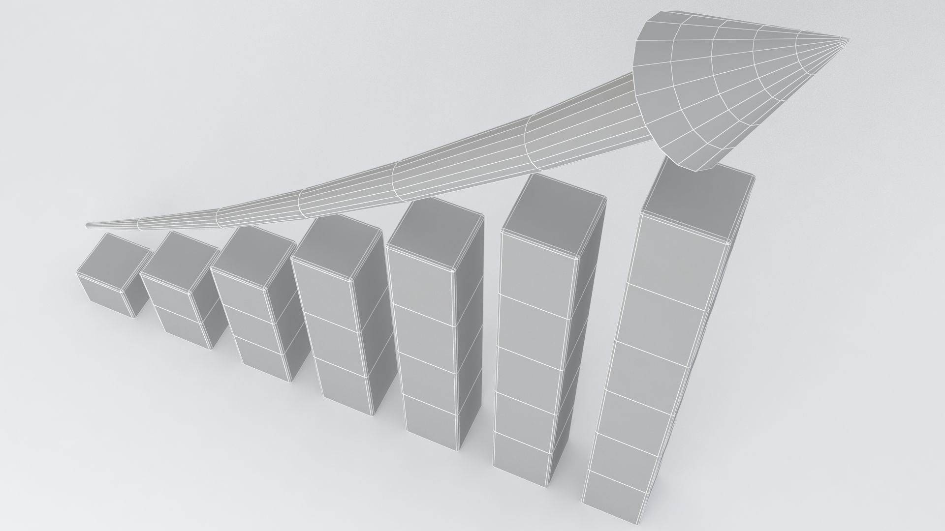 Trend Arrow 01 3D model_8