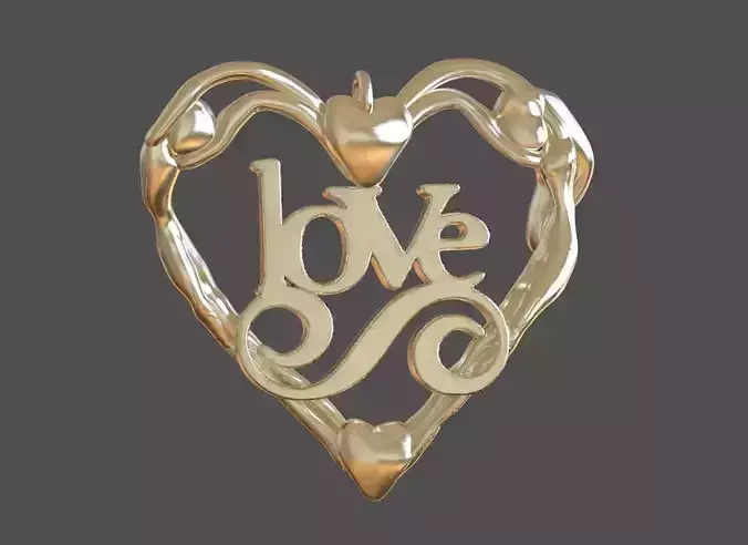 Men and Woman Love pendant