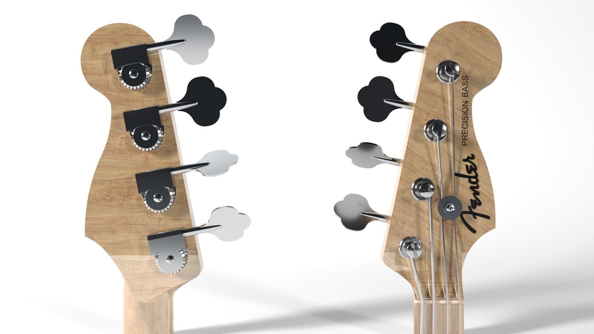 Fender P Bass Cabronita modified 3D model_4