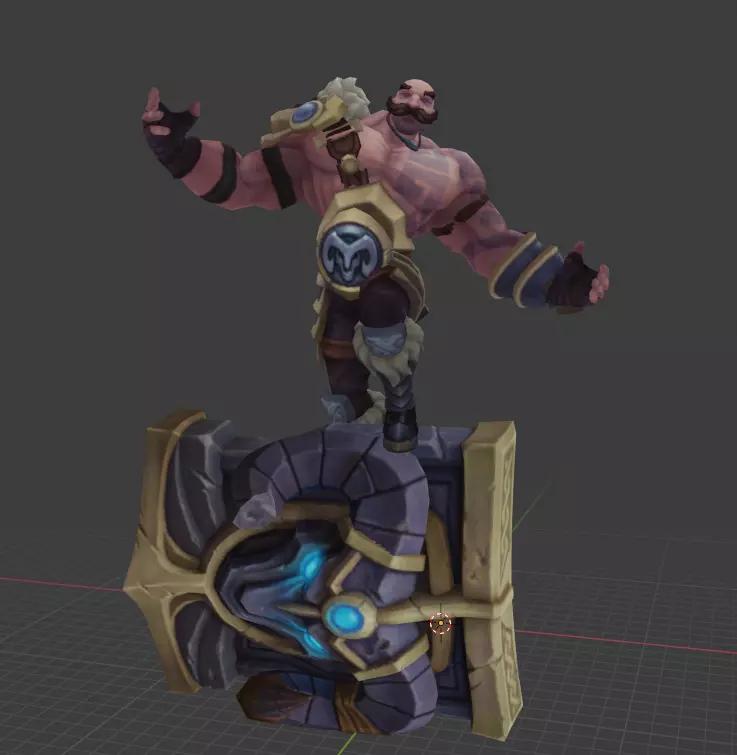 Braum league of legends 3D print model_0