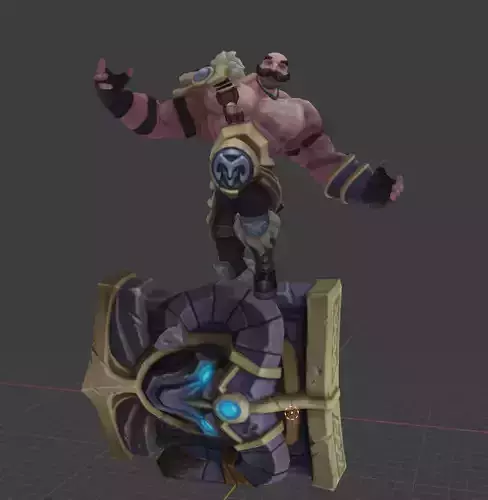 Braum league of legends 3D print model