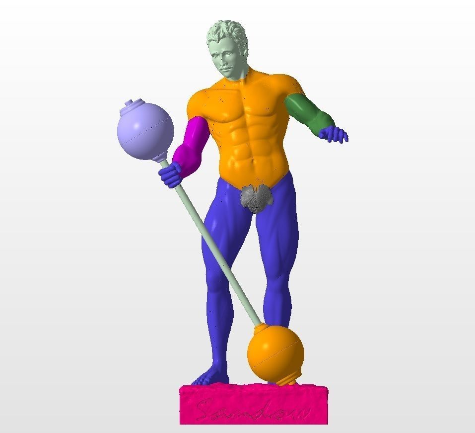 Sandow statue mr Olympia bodybuilding  winner gift 3D print model_10