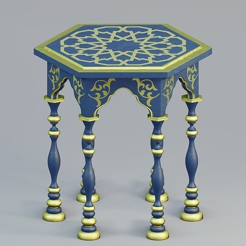 Moroccan nightstand 3D model