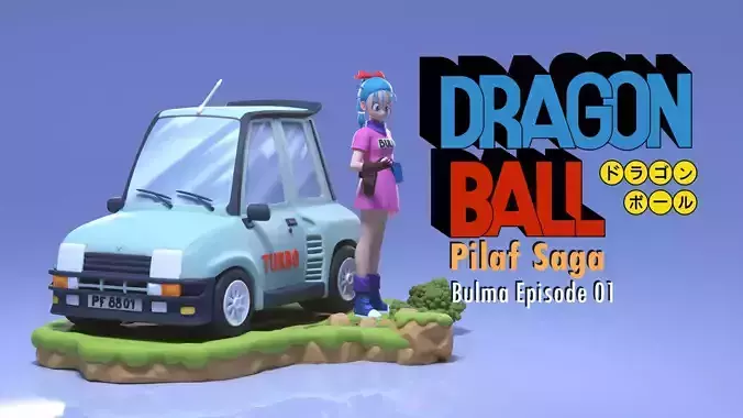 Bulma - Pilaf Saga - Episode 01 - Dragon Ball 3D print model 3D print model